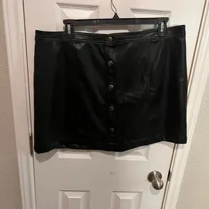 Skirts Faux Leather Mini Skirt Poshmark